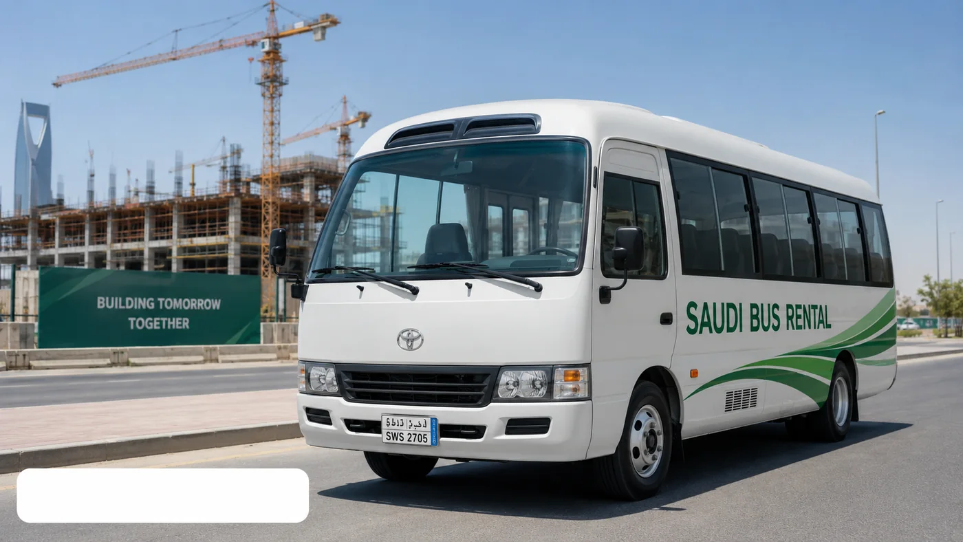 Site Worker Shuttle Saudi Arabia hero image for Saudi worker route planning