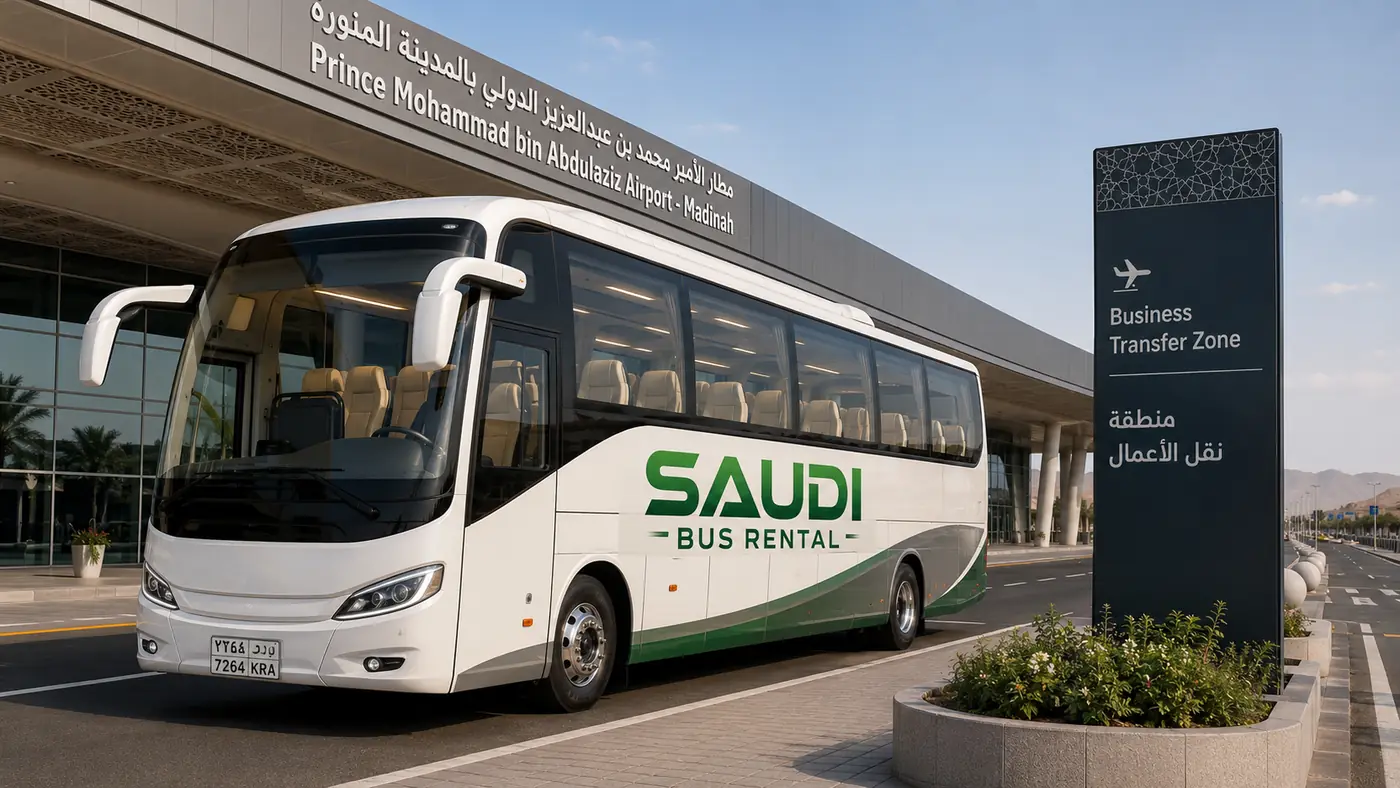 Luxury Airport Bus Transfer Saudi Arabia Exterior image for Saudi Bus Rental
