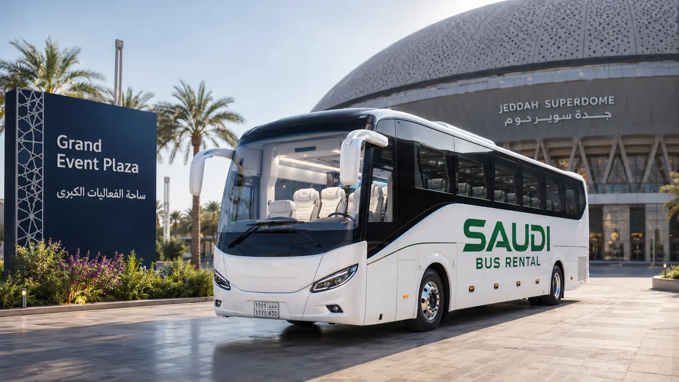 Luxury Event Bus Rental Saudi Arabia Exterior image for Saudi Bus Rental