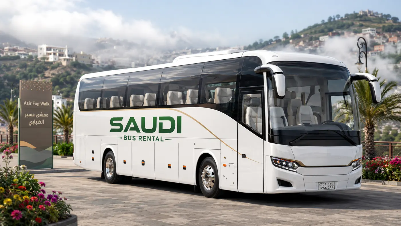 Luxury Tourist Bus Rental Saudi Arabia Exterior image for Saudi Bus Rental