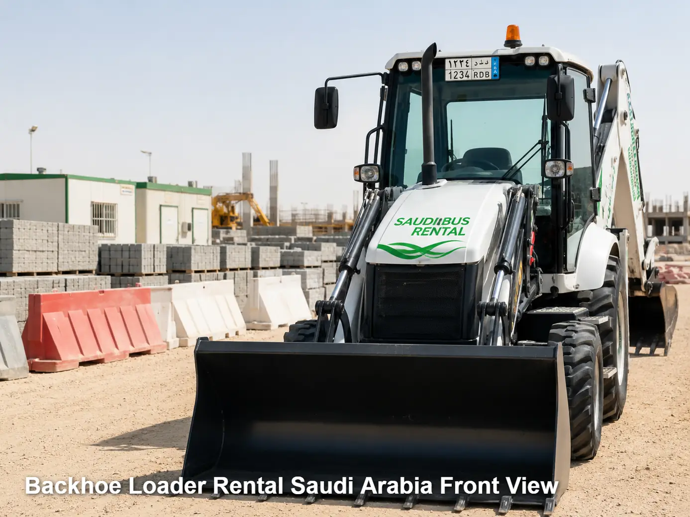 Backhoe Loader Rental Saudi Arabia front view image