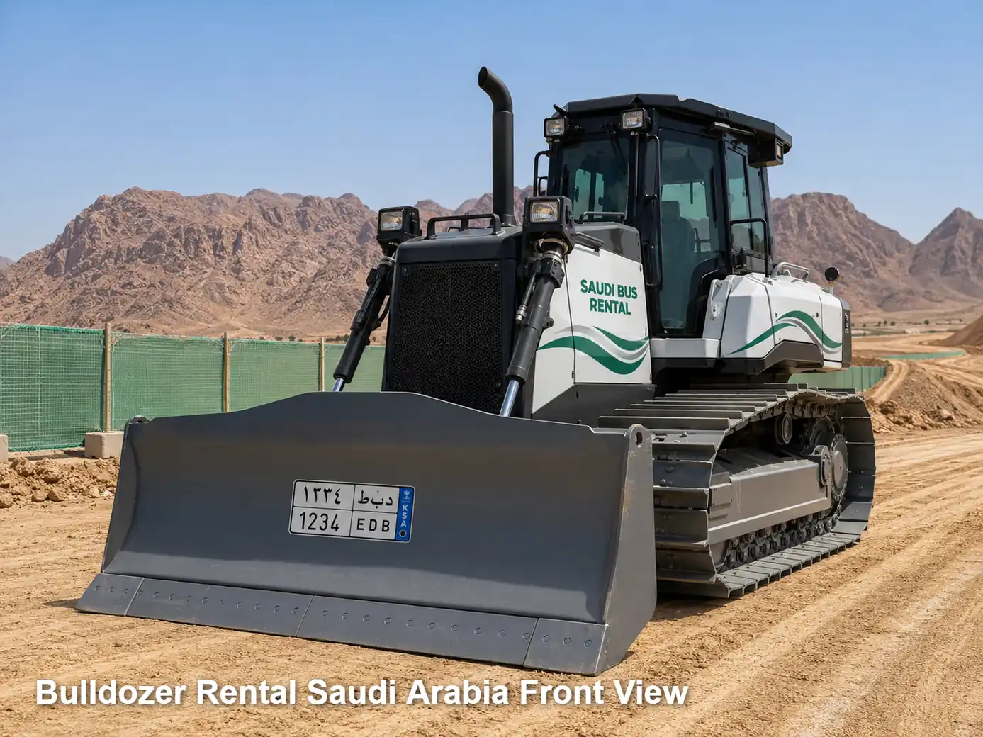 Bulldozer Rental Saudi Arabia front view image