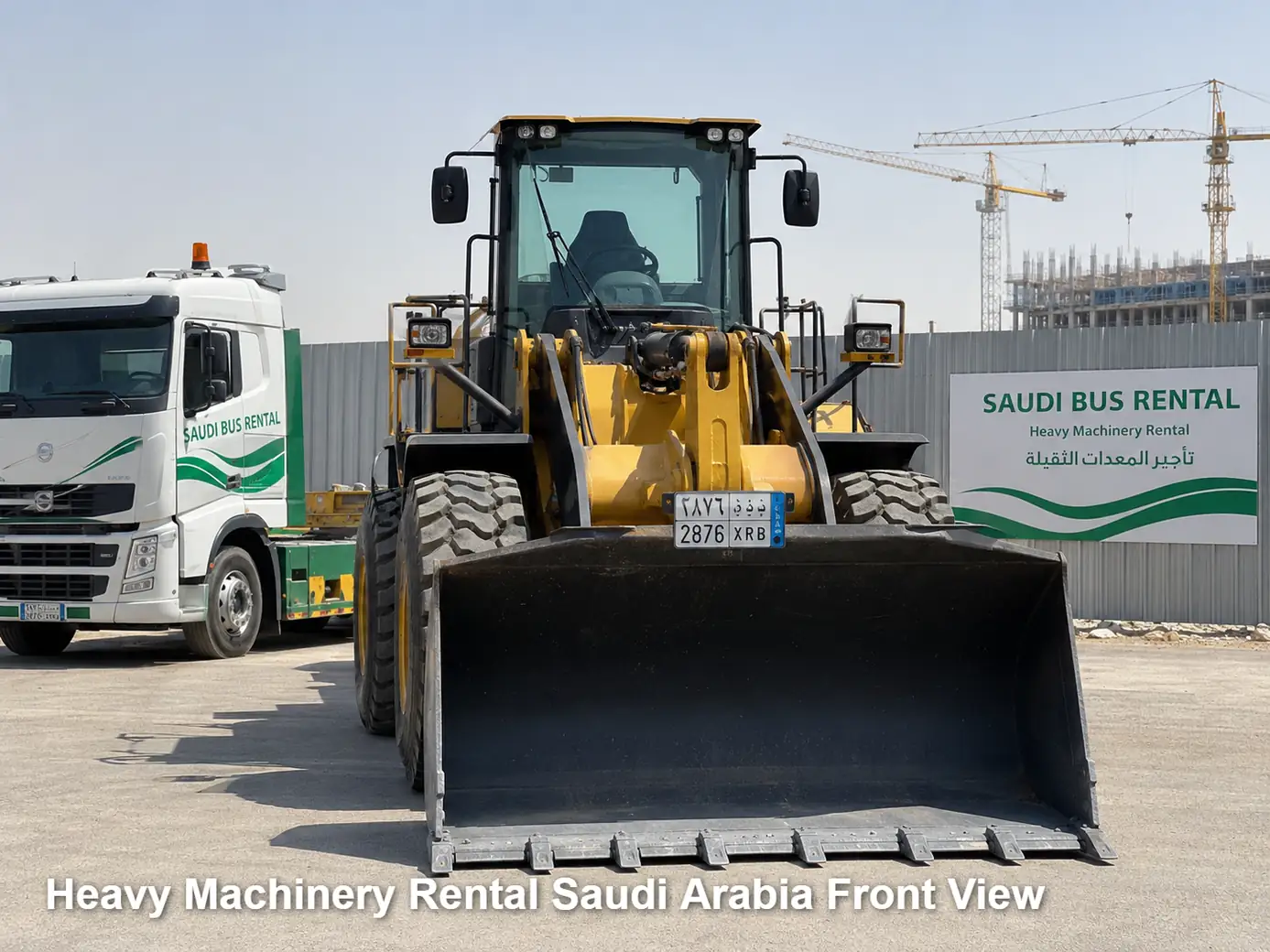 Heavy Machinery Rental Saudi Arabia front view image