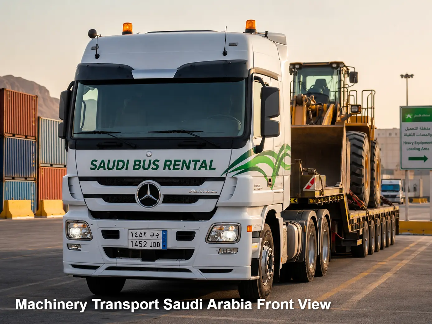 Machinery Transport Saudi Arabia front view image