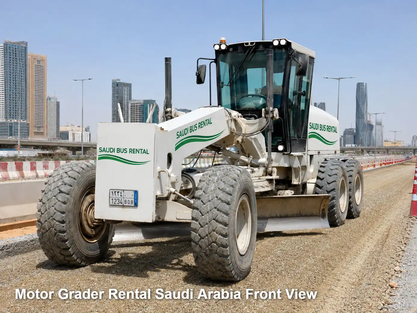 Motor Grader Rental Saudi Arabia front view image