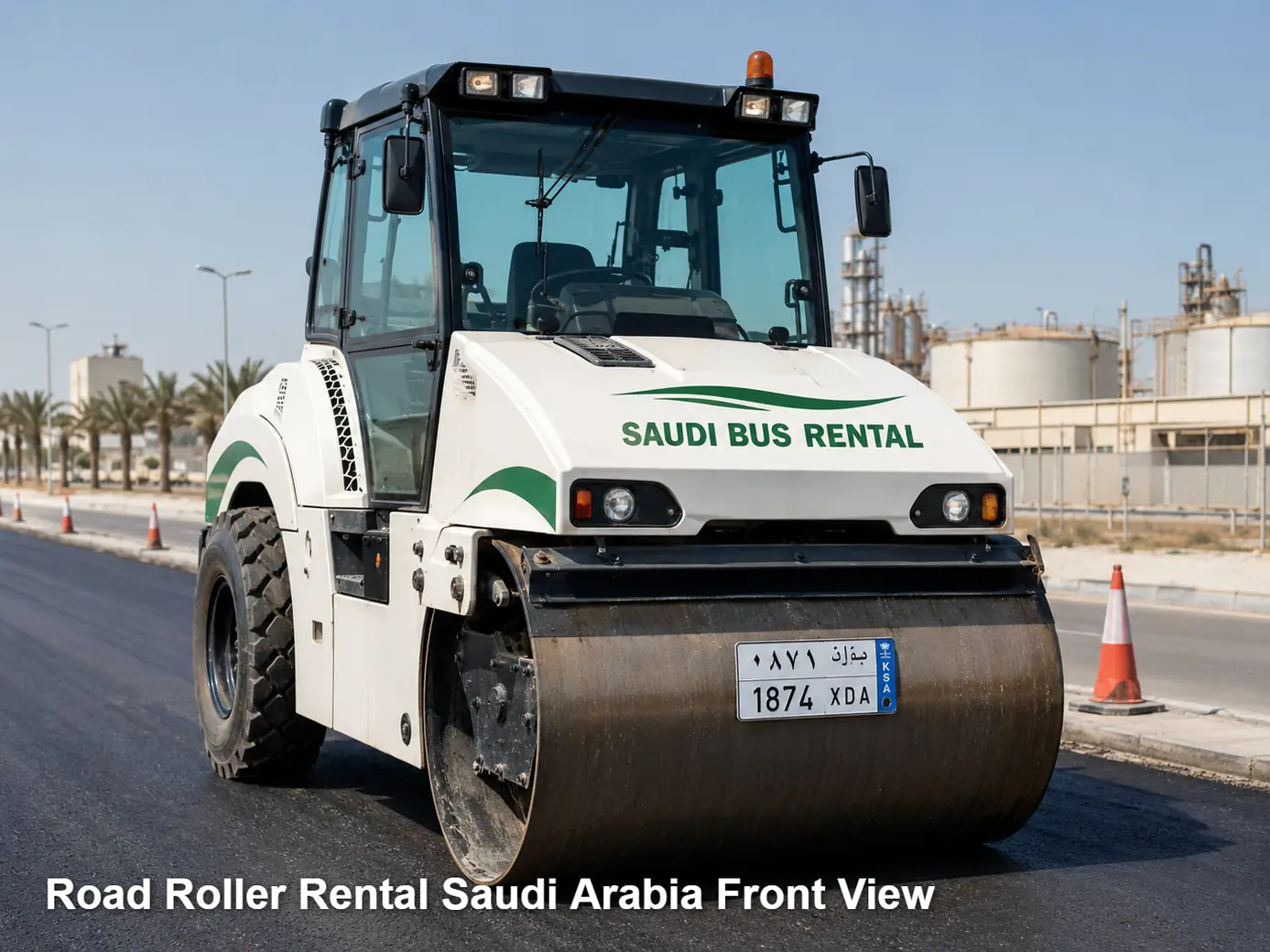 Road Roller Rental Saudi Arabia front view image