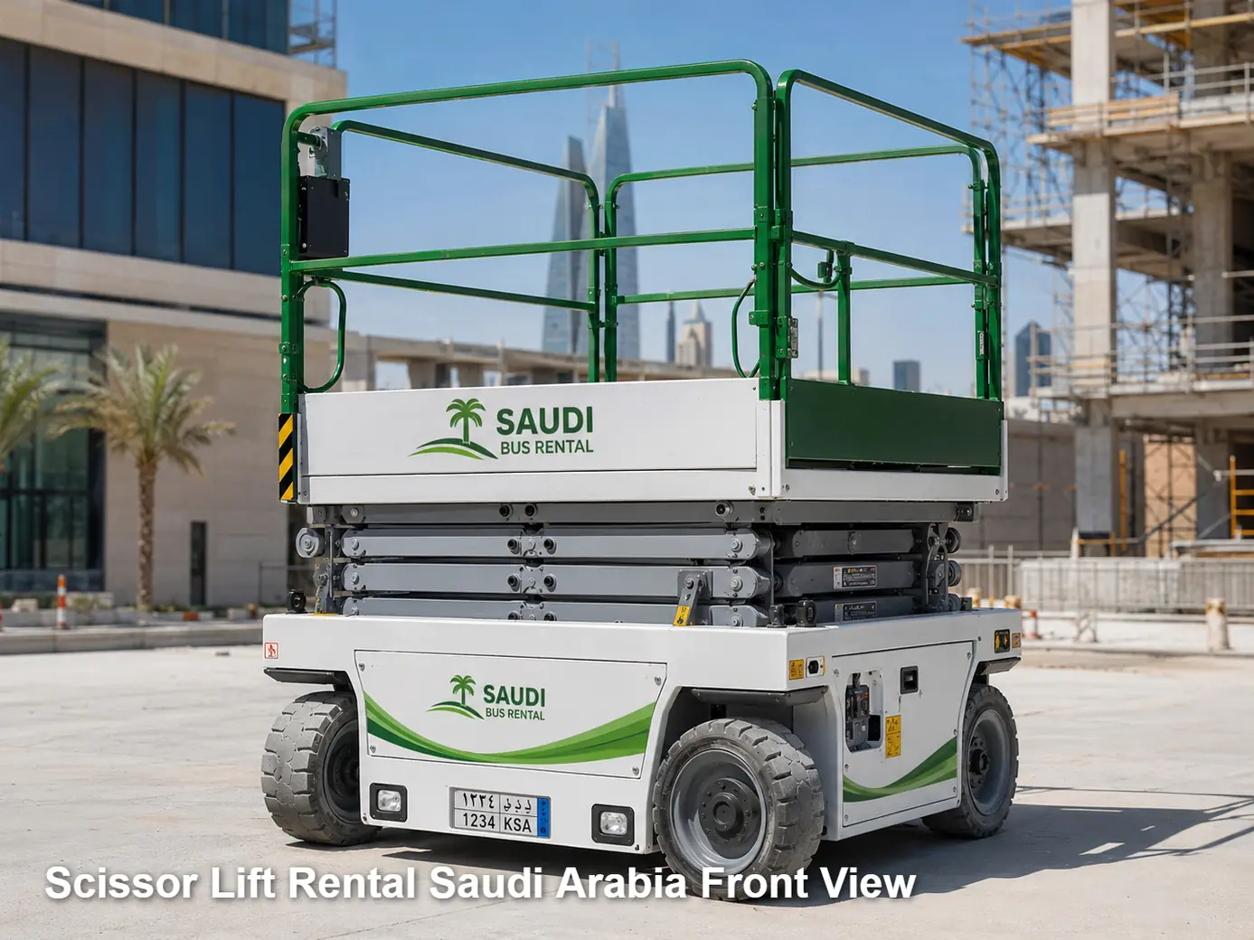 Scissor Lift Rental Saudi Arabia front view image