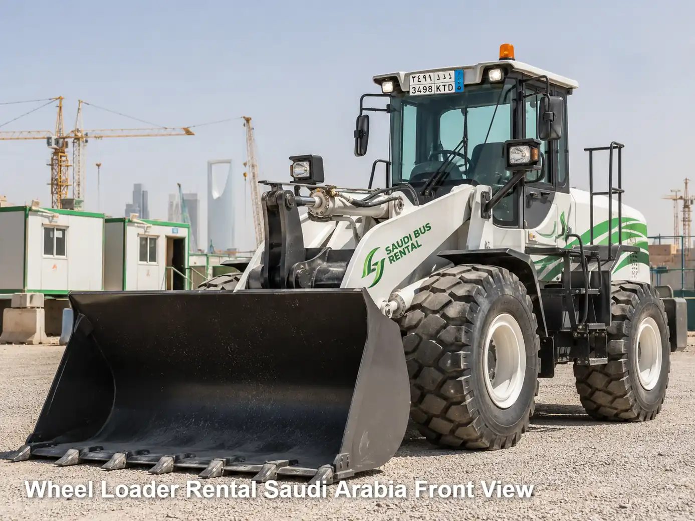 Wheel Loader Rental Saudi Arabia front view image