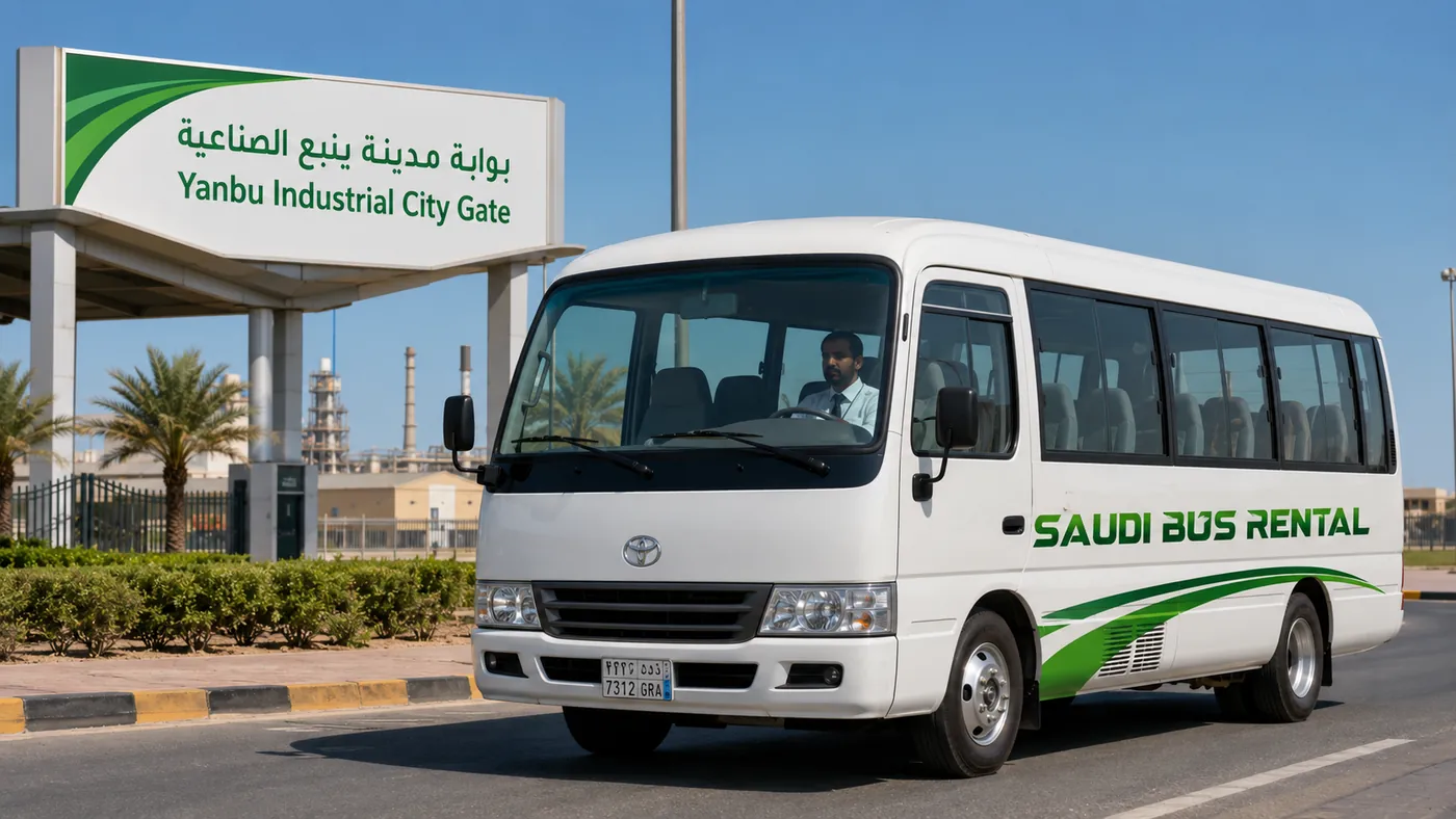 Minibus For Staff Saudi Arabia hero visual for driver-led Saudi passenger transport