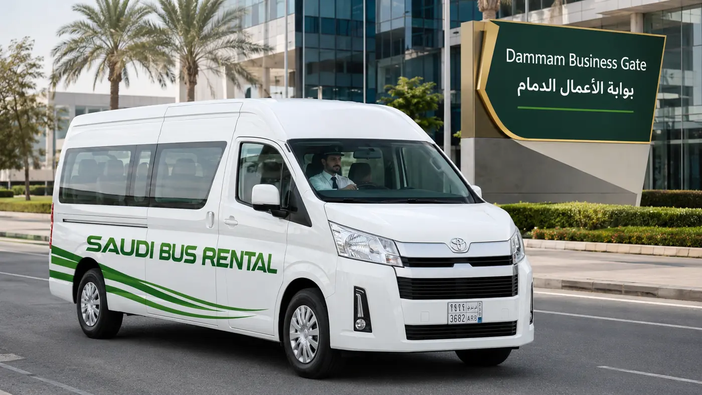 Monthly Van Rental Saudi Arabia vehicle visual showing route and fleet suitability in Saudi Arabia