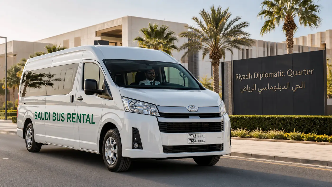 Small Group Transport Saudi Arabia hero visual for driver-led Saudi passenger transport