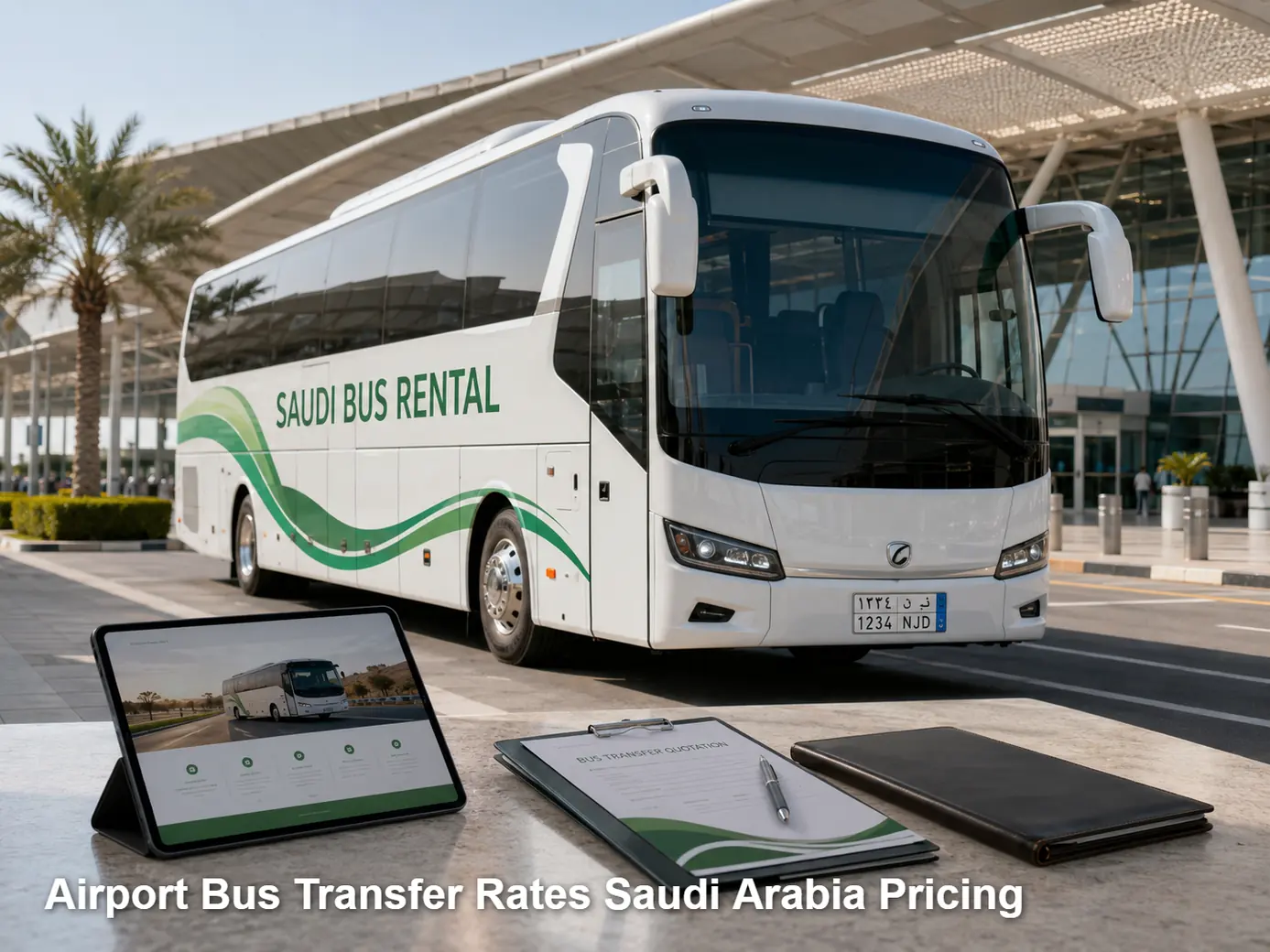 Airport Bus Transfer Rates Saudi Arabia Pricing image for Saudi Bus Rental