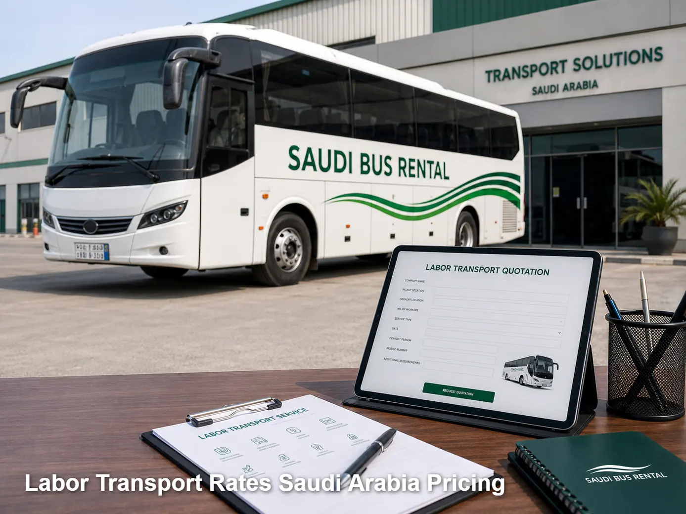 Labor Transport Rates Saudi Arabia Pricing image for Saudi Bus Rental