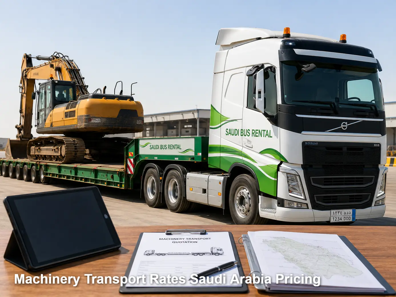 Machinery Transport Rates Saudi Arabia Pricing image for Saudi Bus Rental