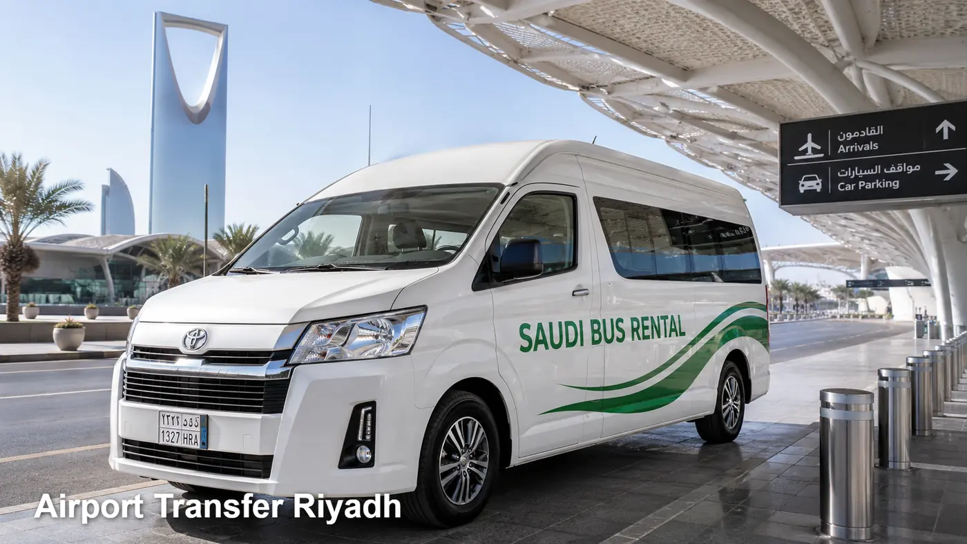 Airport Transfer Riyadh hero for airport group transfer in Riyadh