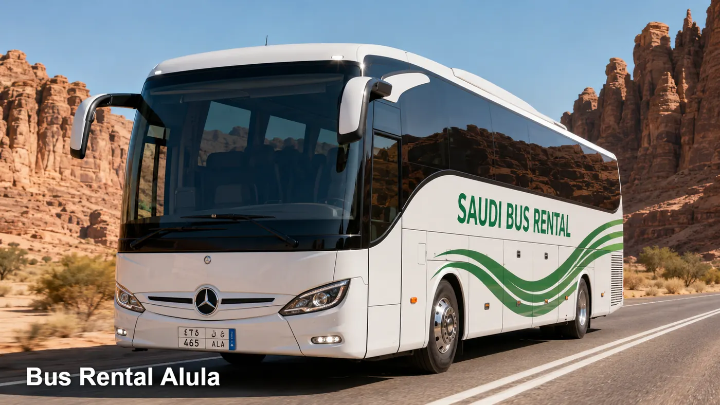 Bus Rental AlUla hero for bus rental booking in AlUla
