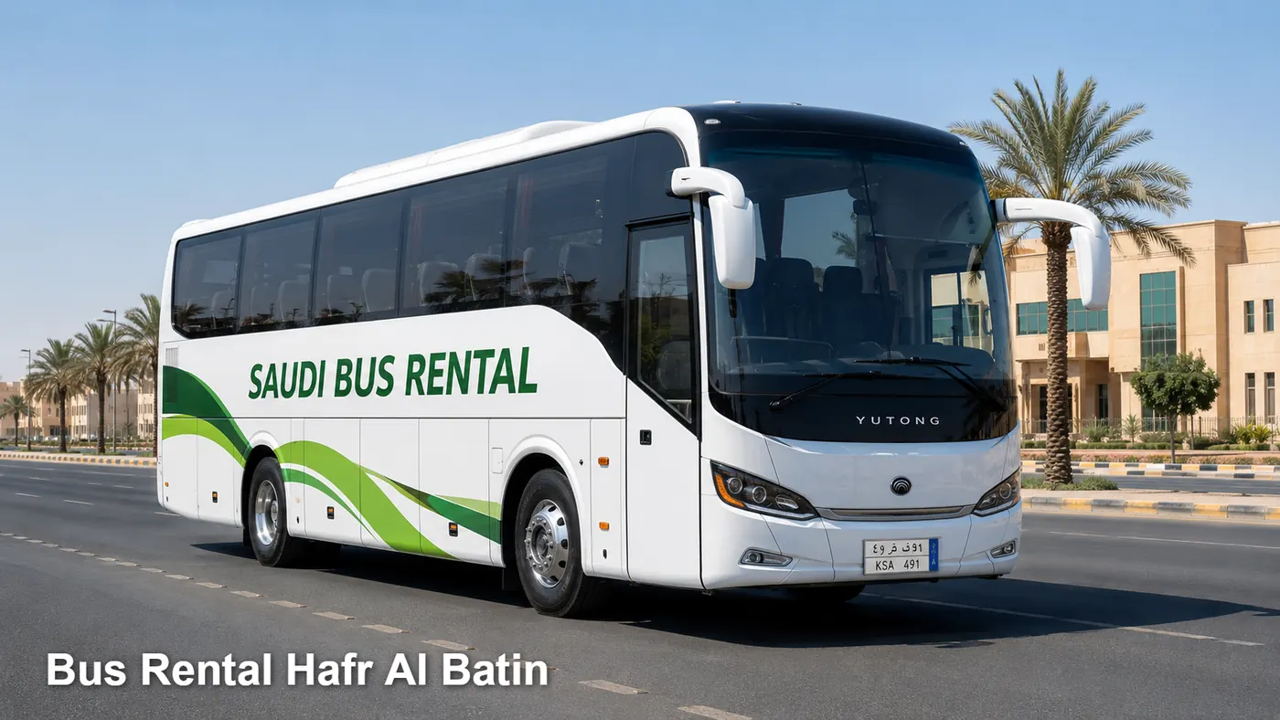 Bus Rental Hafr Al Batin hero for bus rental booking in Saudi Arabia
