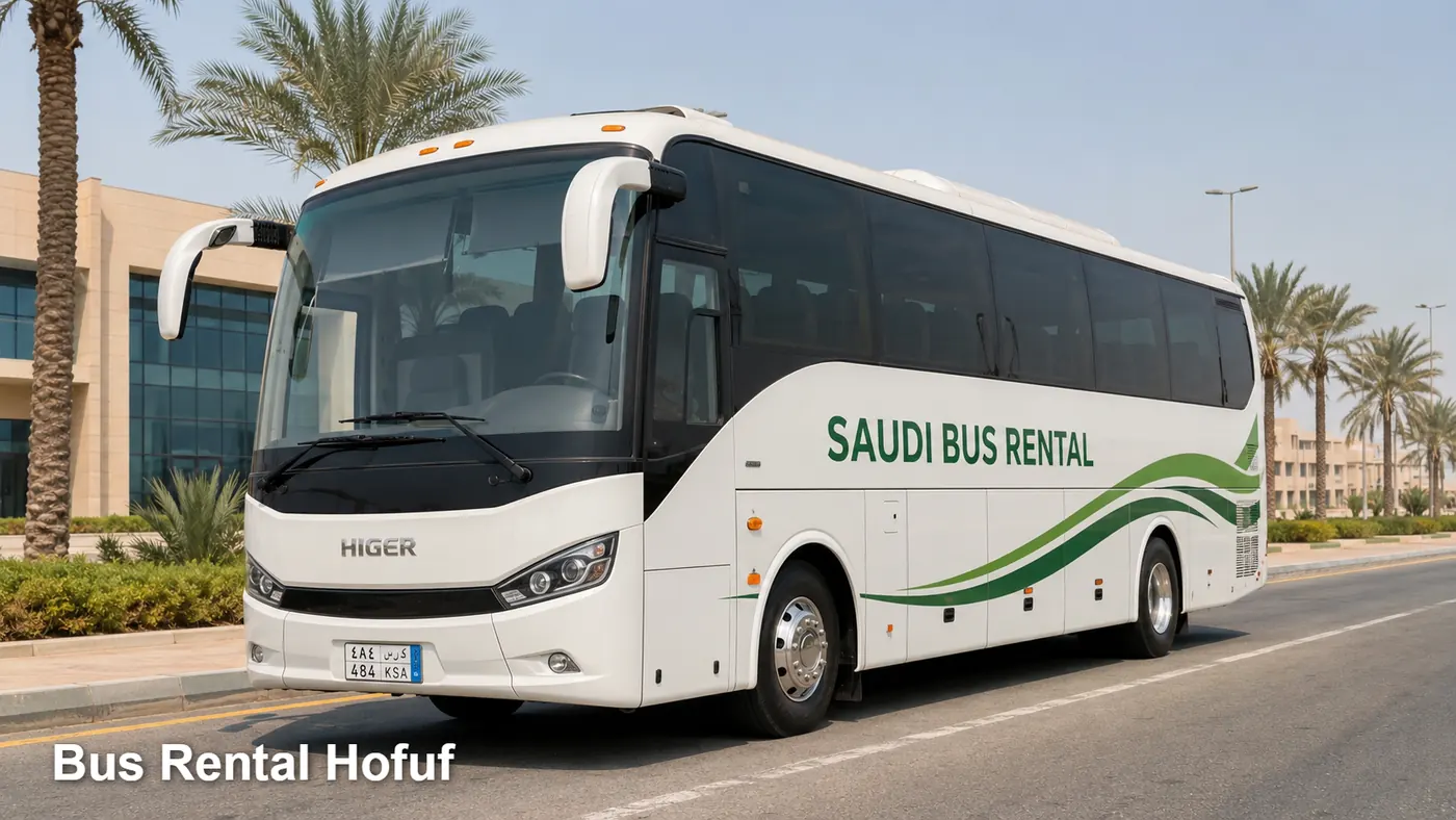 Bus Rental Hofuf hero for bus rental booking in Hofuf
