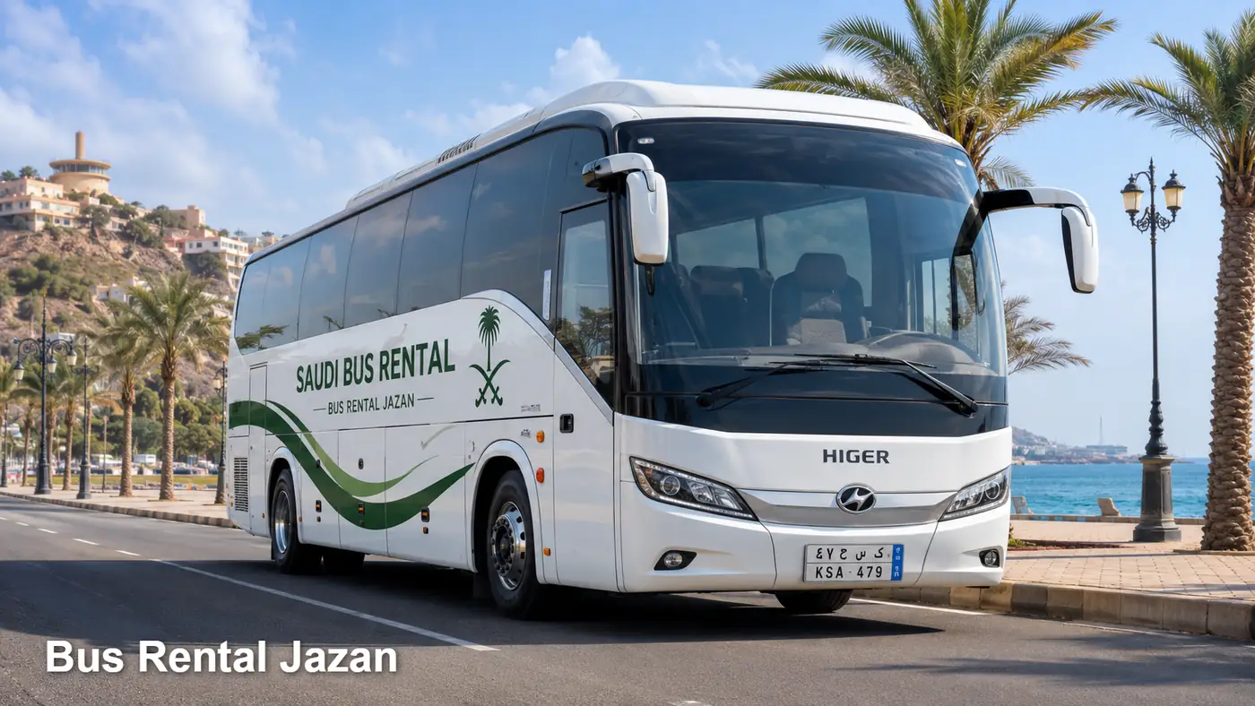 Bus Rental Jazan hero for bus rental booking in Jazan