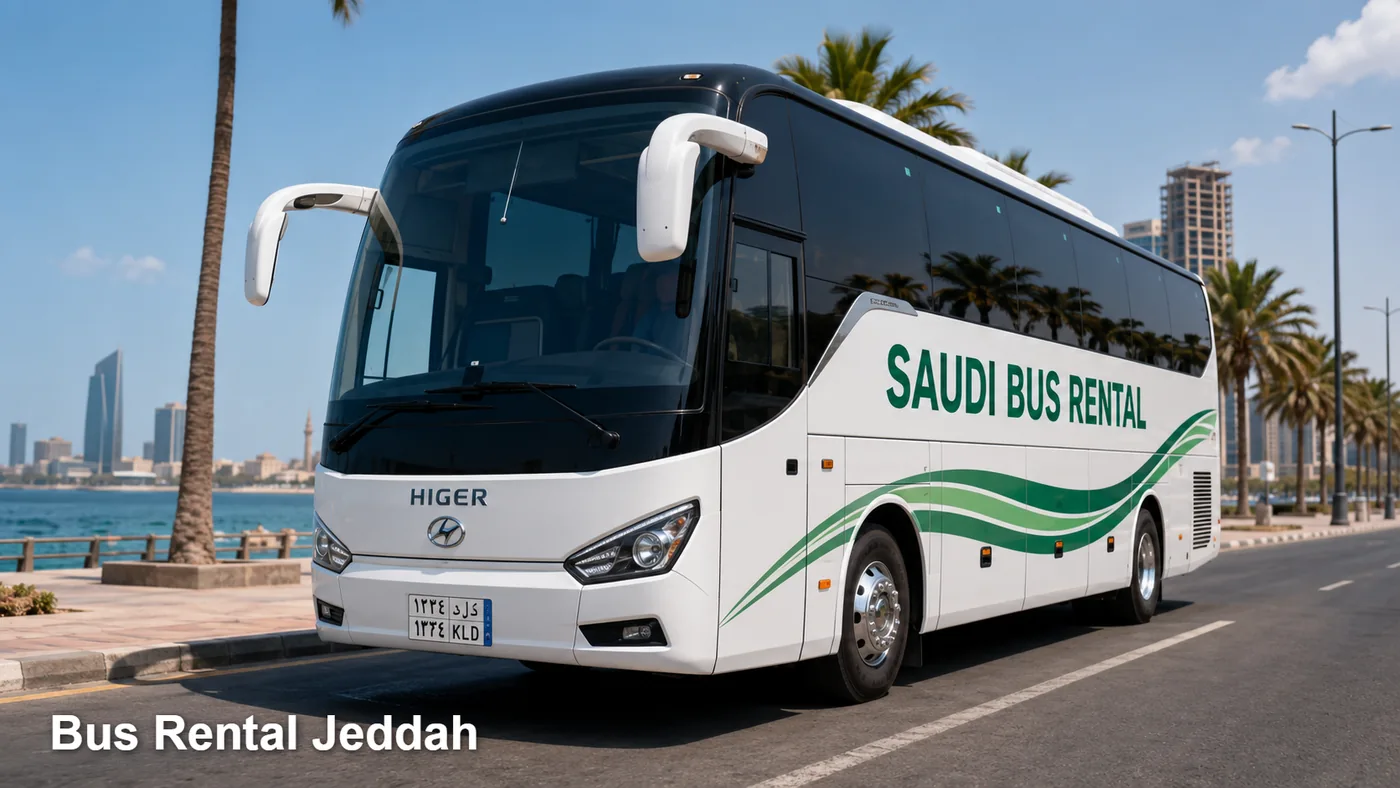 Bus Rental Jeddah hero for bus rental booking in Jeddah