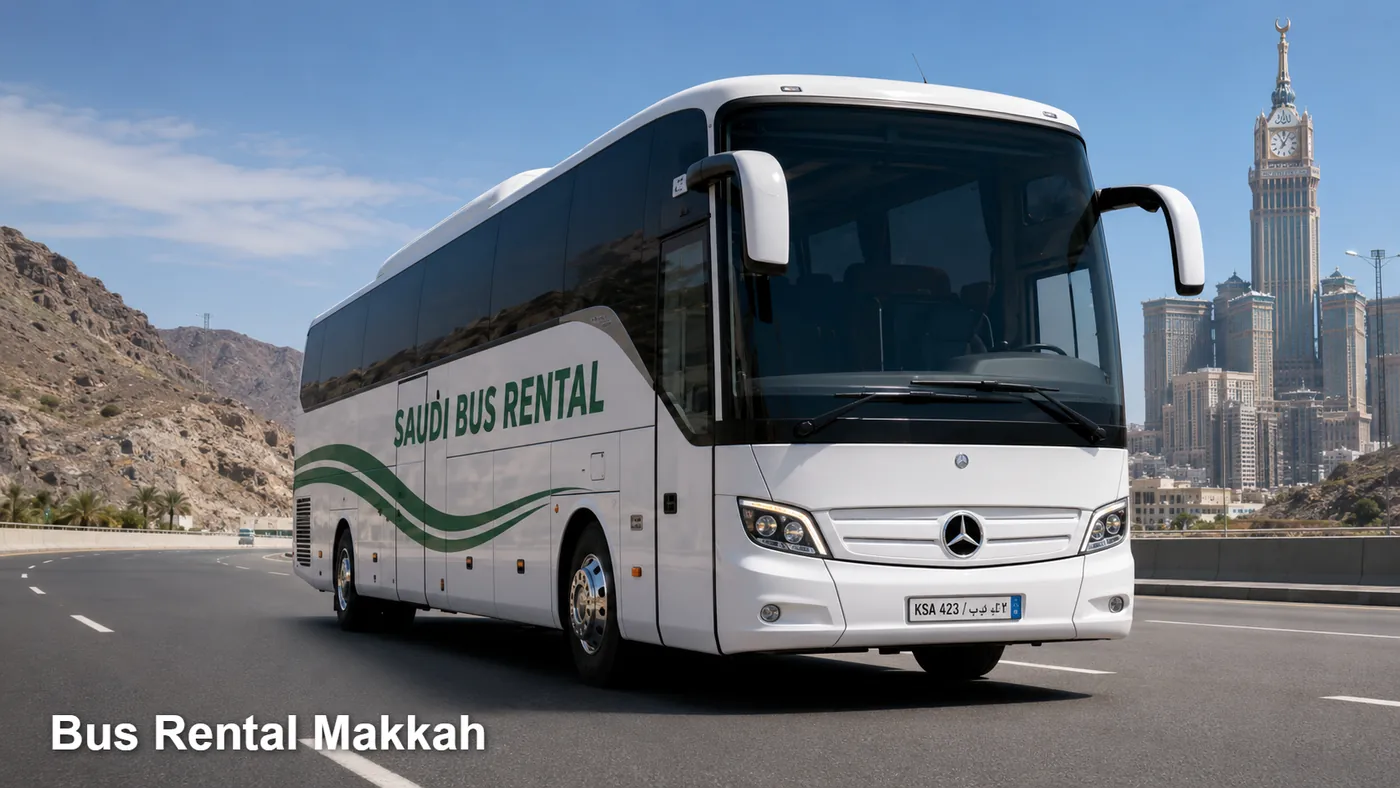 Bus Rental Makkah hero for bus rental booking in Makkah