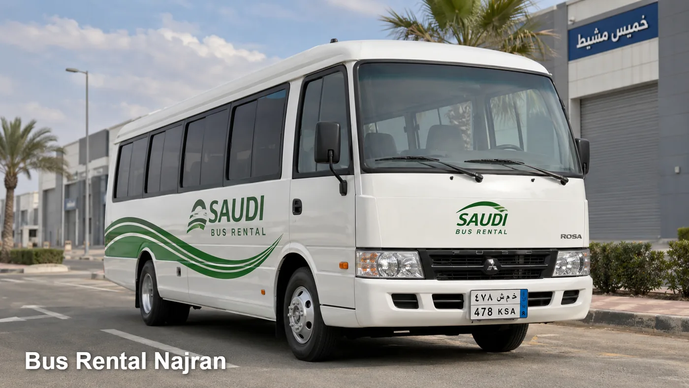 Bus Rental Najran hero for bus rental booking in Najran
