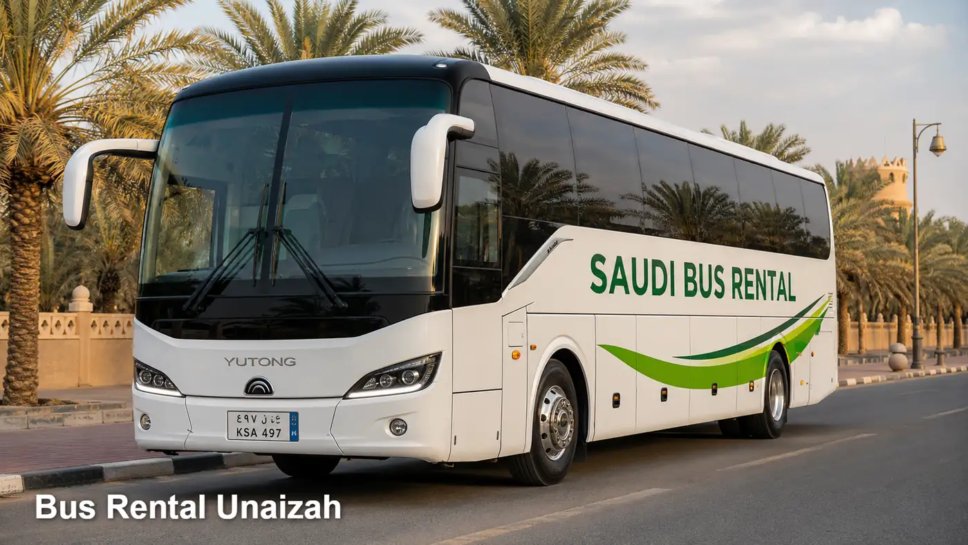 Bus Rental Unaizah hero for bus rental booking in Saudi Arabia