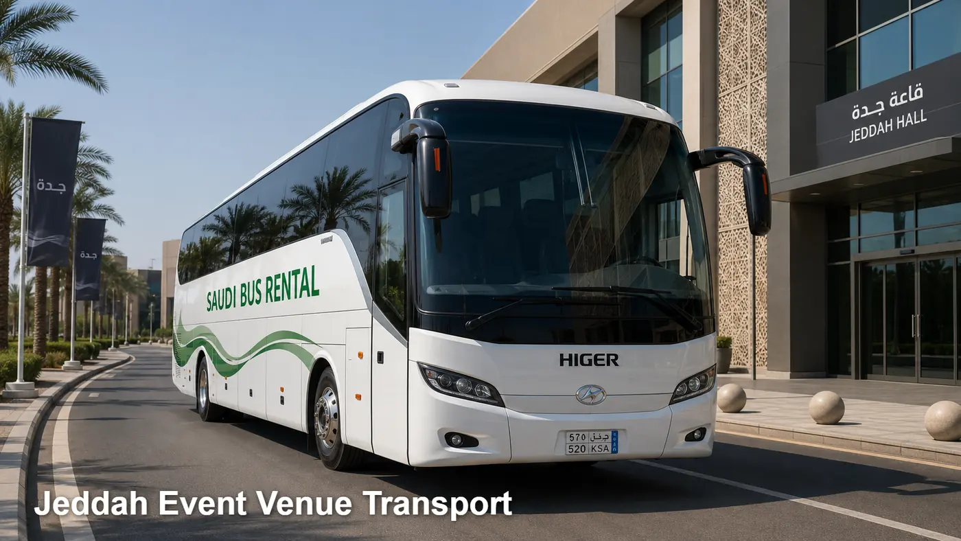 Jeddah Event Venue Transport hero for event shuttle movement in Jeddah
