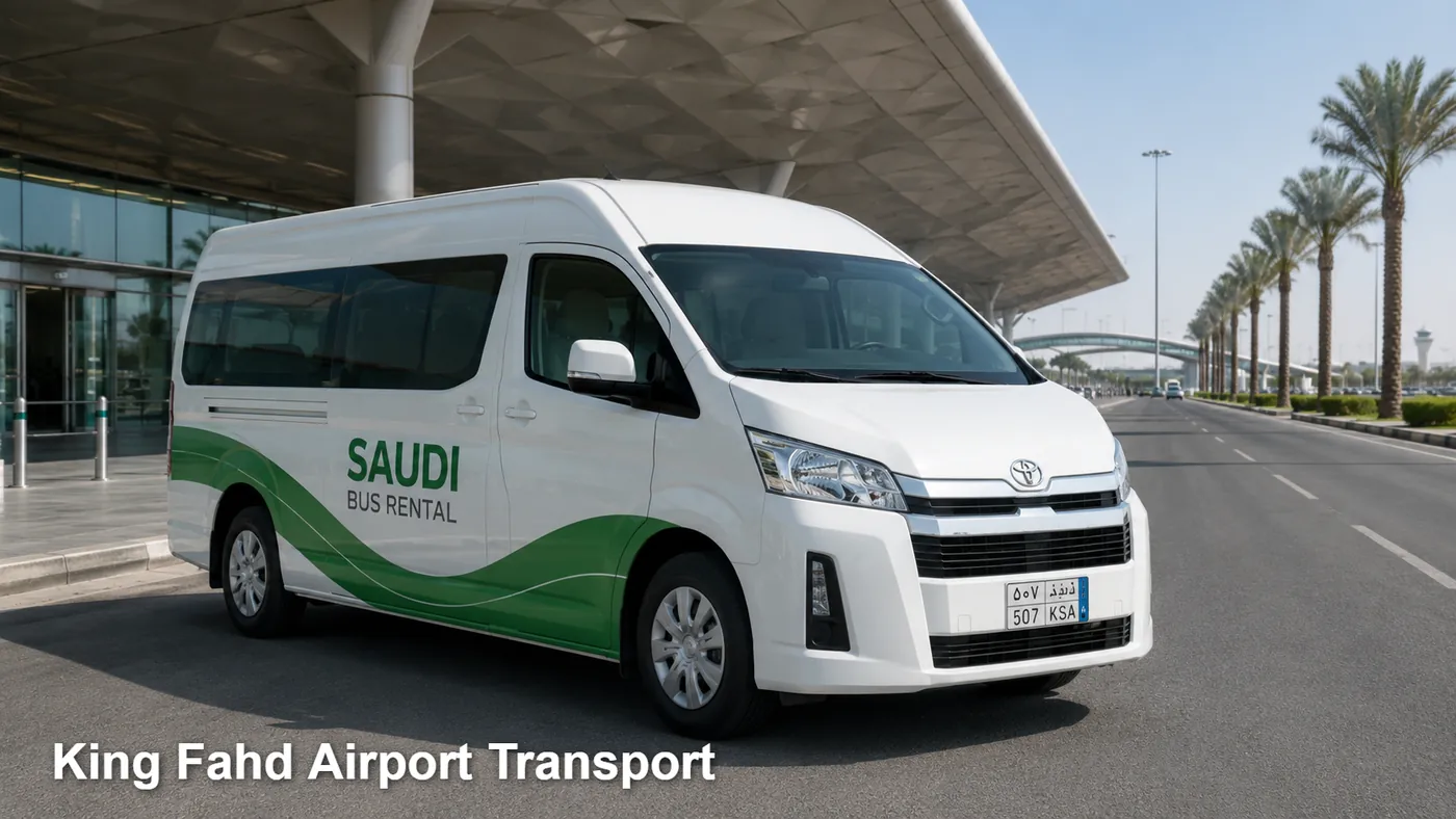 King Fahd Airport Transport hero for airport group transfer in Saudi Arabia