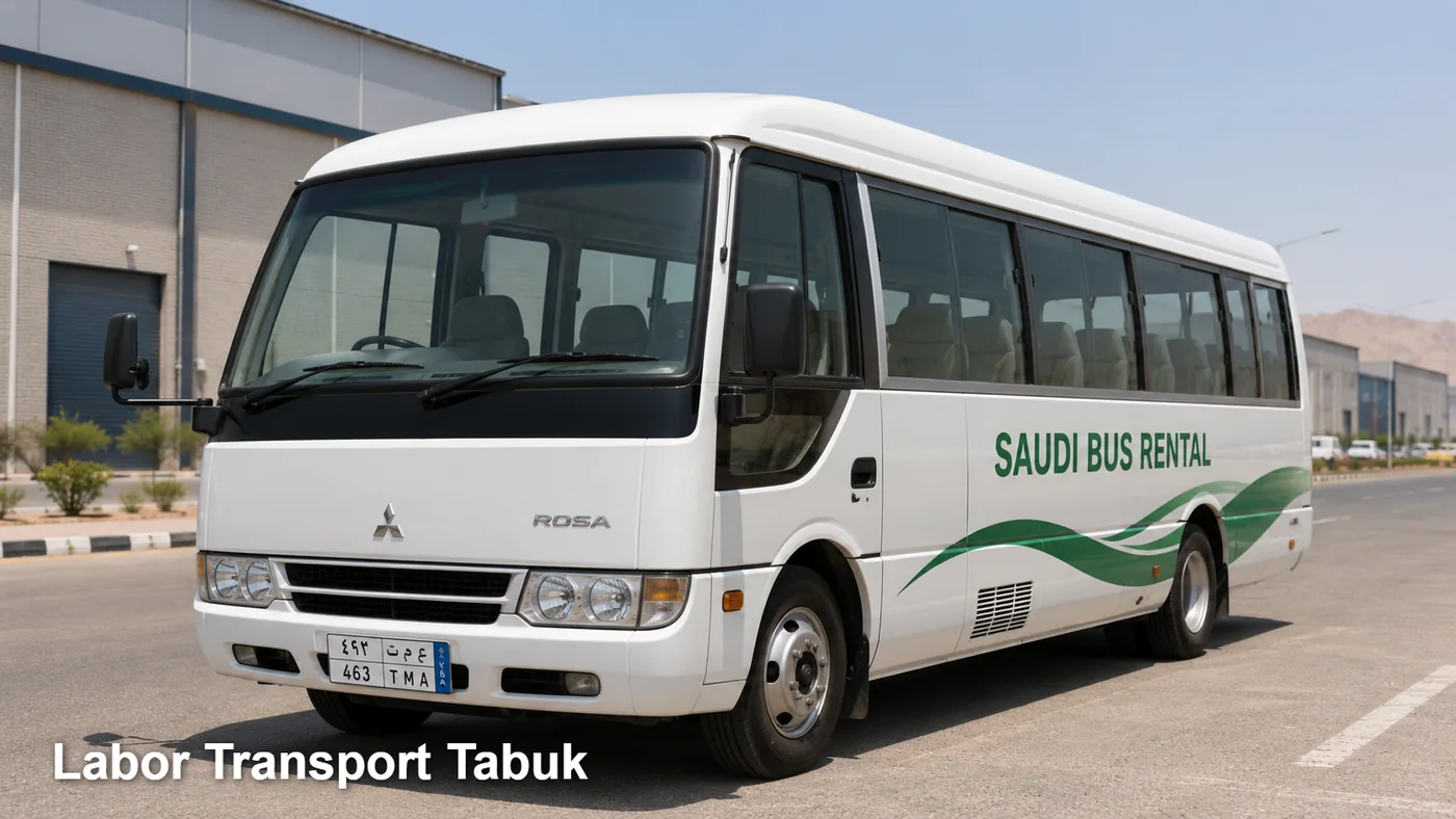 Labor Transport Tabuk hero for labor camp-to-site route in Tabuk