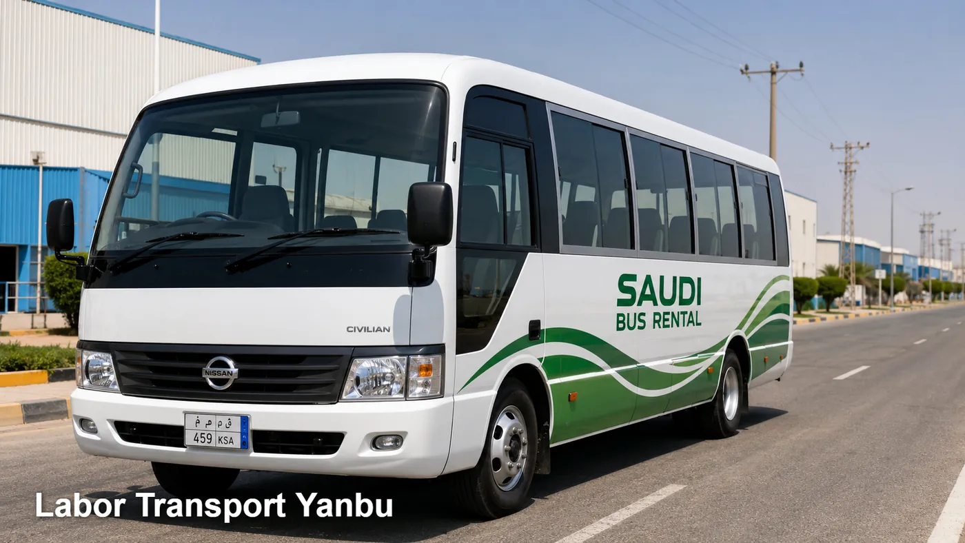 Labor Transport Yanbu hero for labor camp-to-site route in Yanbu