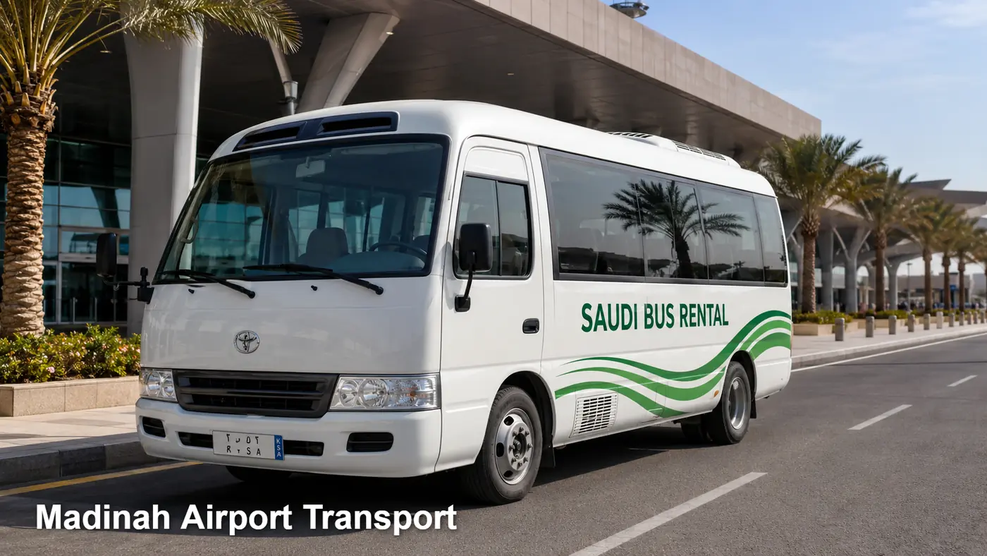 Prince Mohammad Bin Abdulaziz Airport Transport hero for airport group transfer in Saudi Arabia