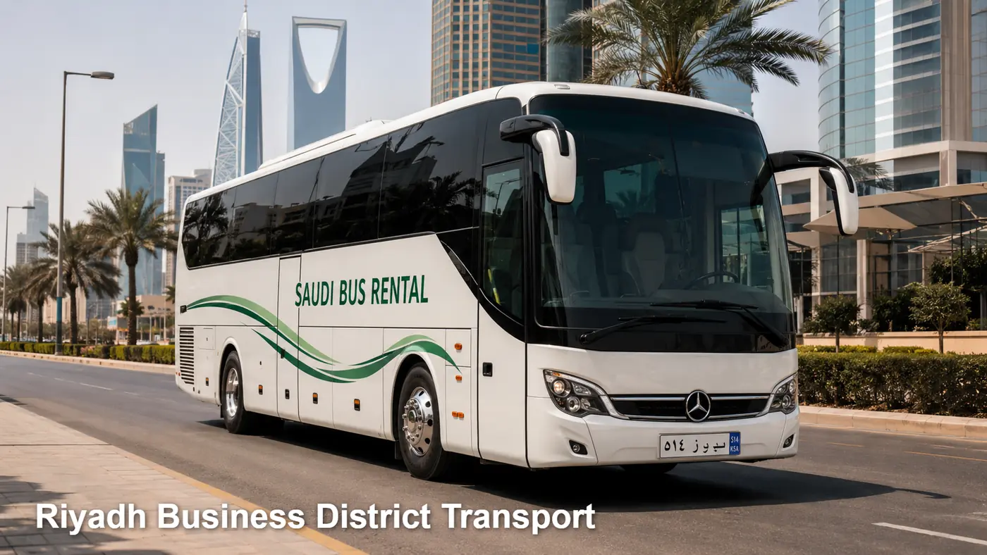 Riyadh Business District Transport hero for passenger transport in Riyadh