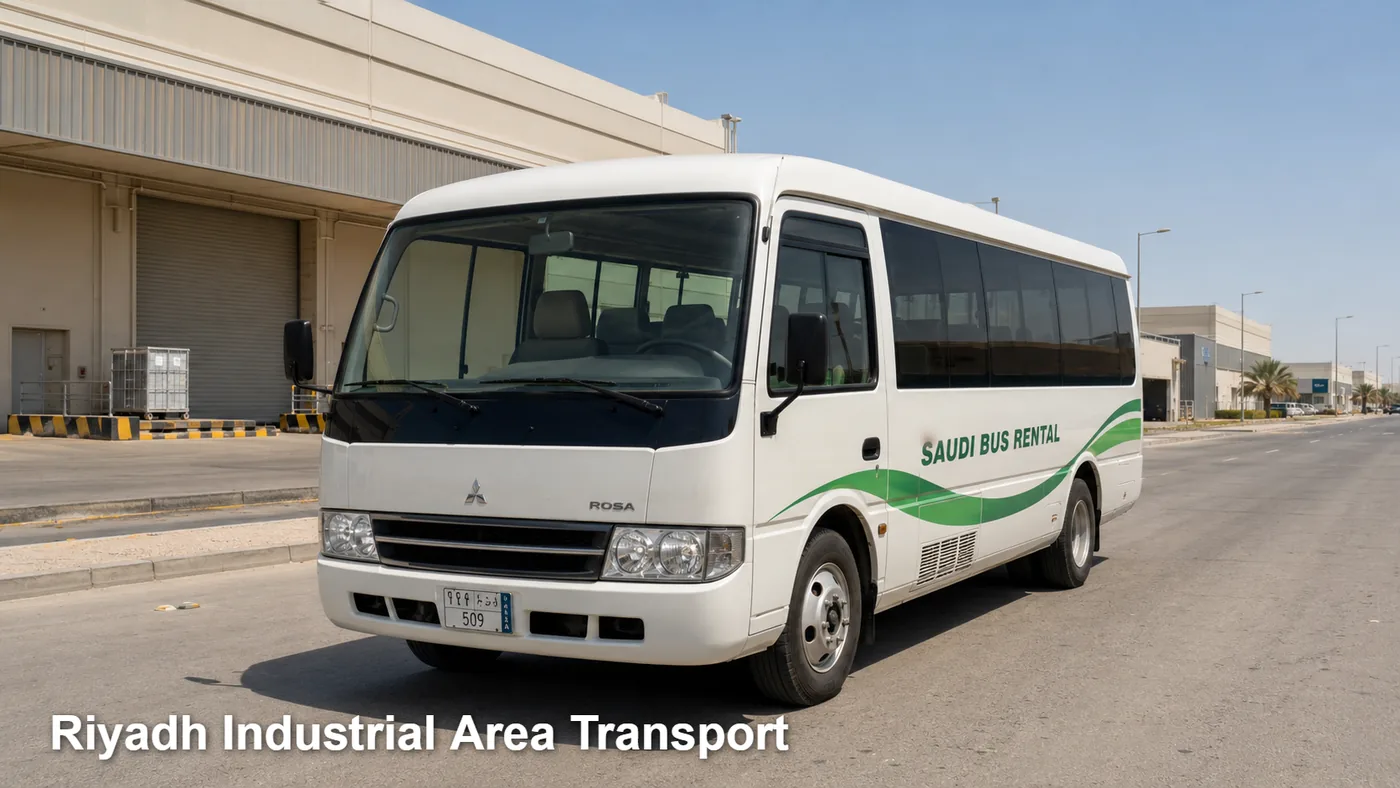 Riyadh Industrial Area Transport hero for passenger transport in Riyadh