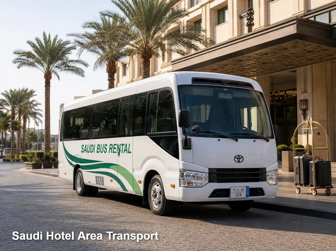 Saudi Hotel Area Transport hero for hotel guest transport in Saudi Arabia