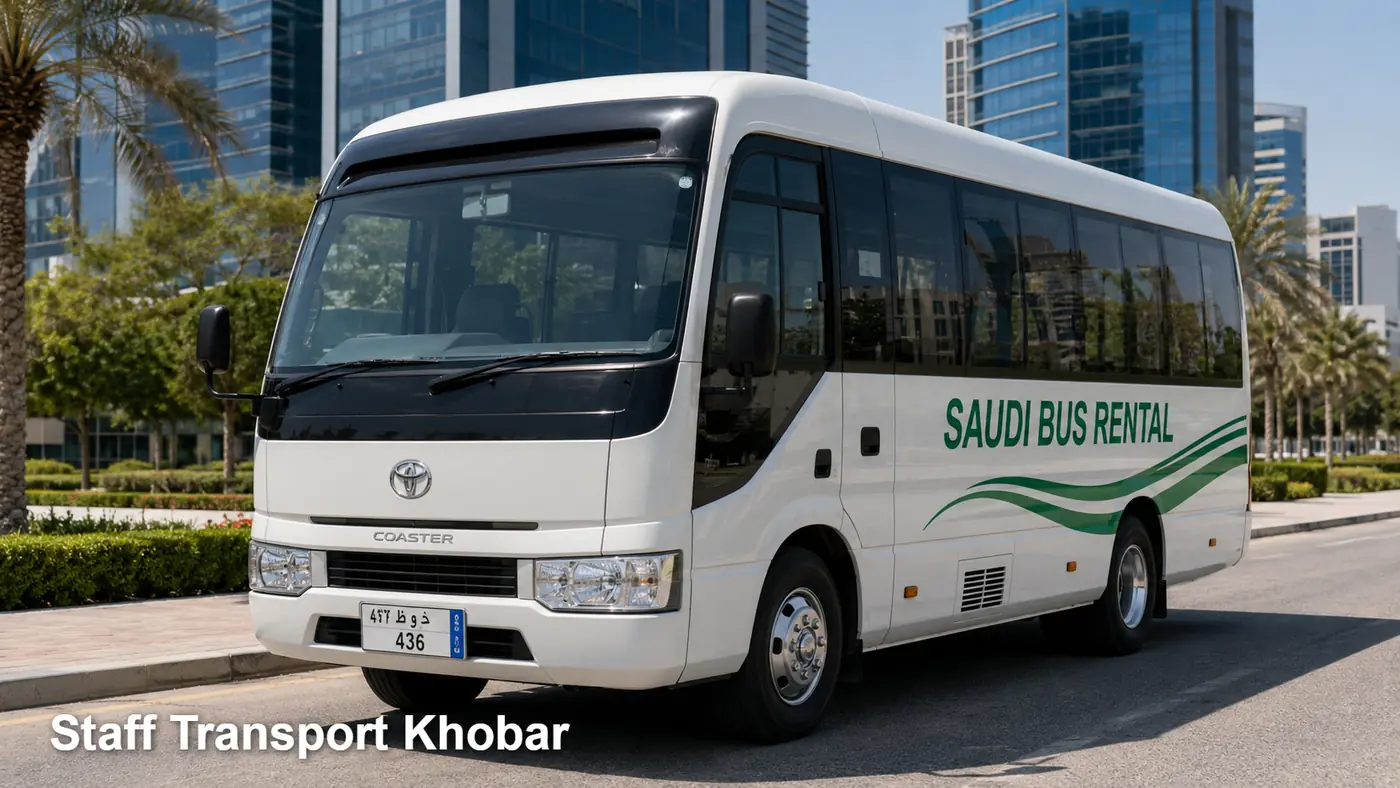 Staff Transport Khobar hero for staff shift route in Khobar