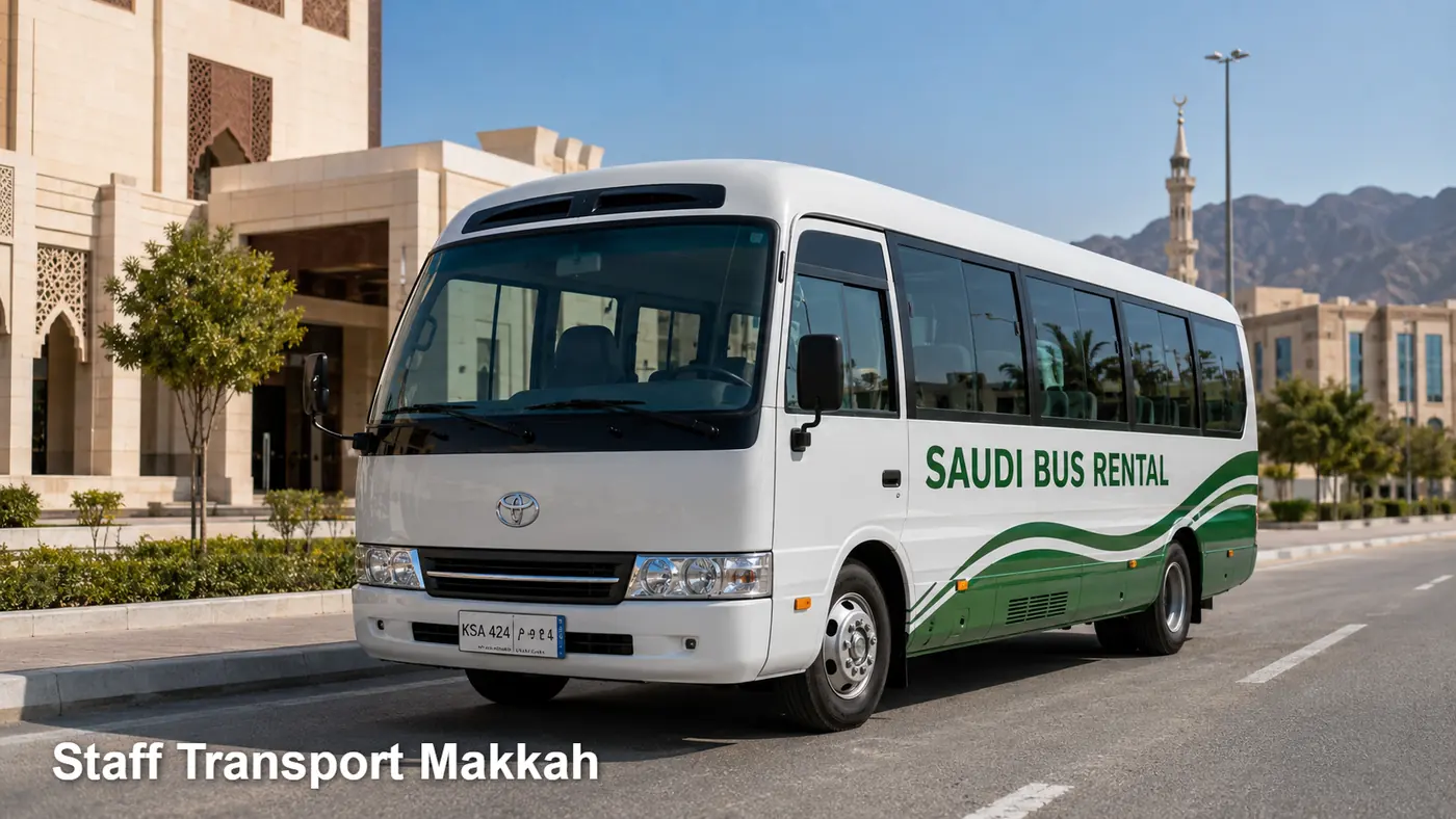 Staff Transport Makkah hero for staff shift route in Makkah
