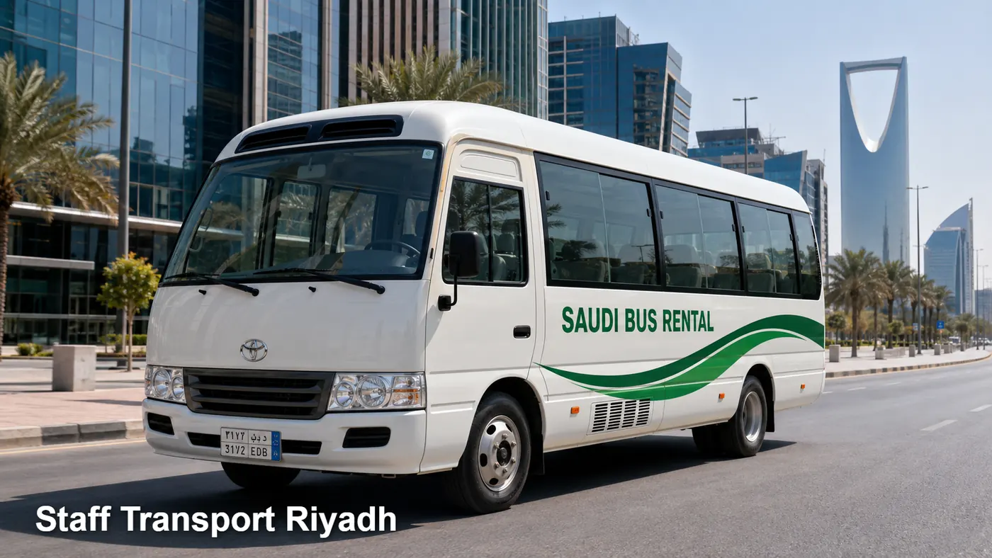 Staff Transport Riyadh hero for staff shift route in Riyadh