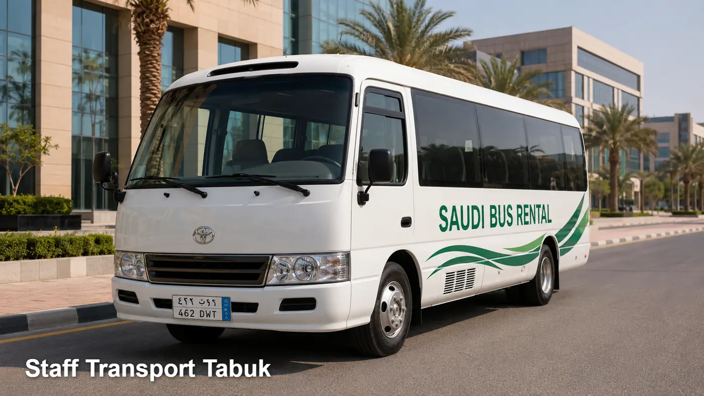 Staff Transport Tabuk hero for staff shift route in Tabuk