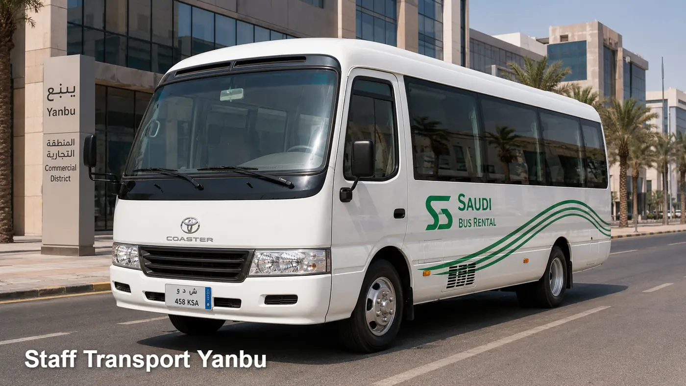 Staff Transport Yanbu hero for staff shift route in Yanbu