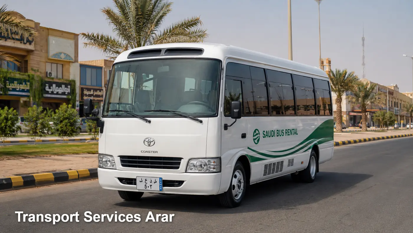 Transport Services Arar hero for passenger transport in Saudi Arabia