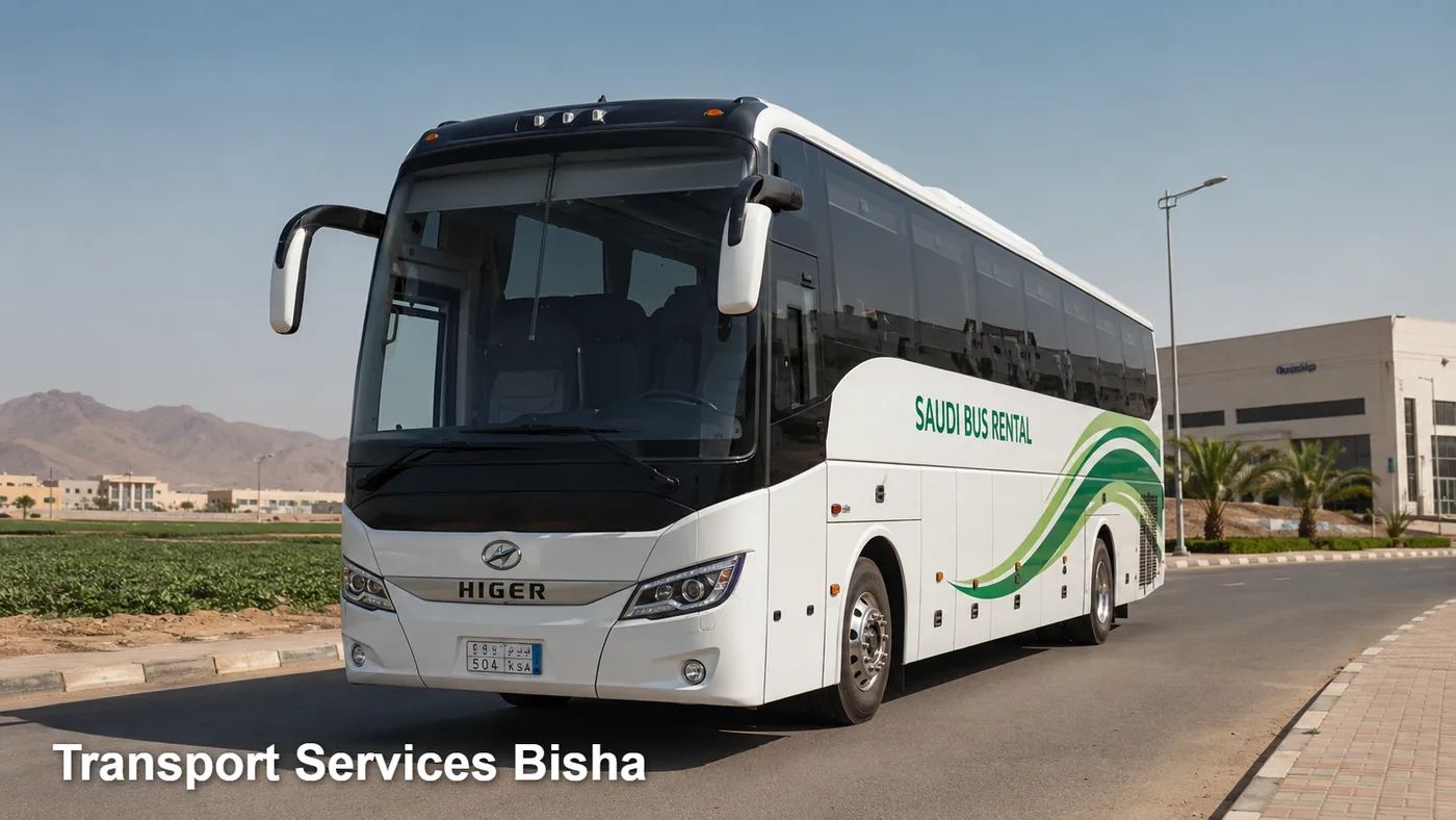 Transport Services Bisha hero for passenger transport in Saudi Arabia