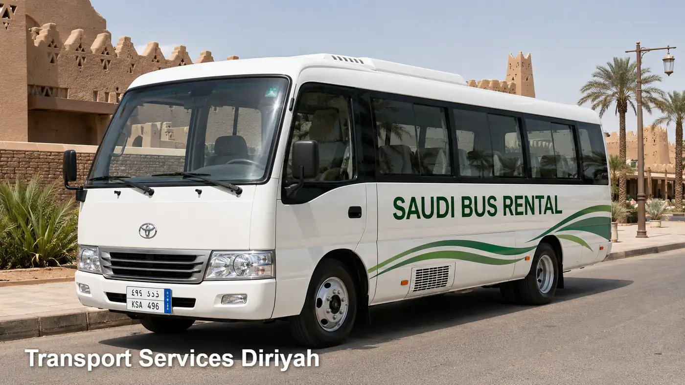 Transport Services Diriyah hero for passenger transport in Saudi Arabia