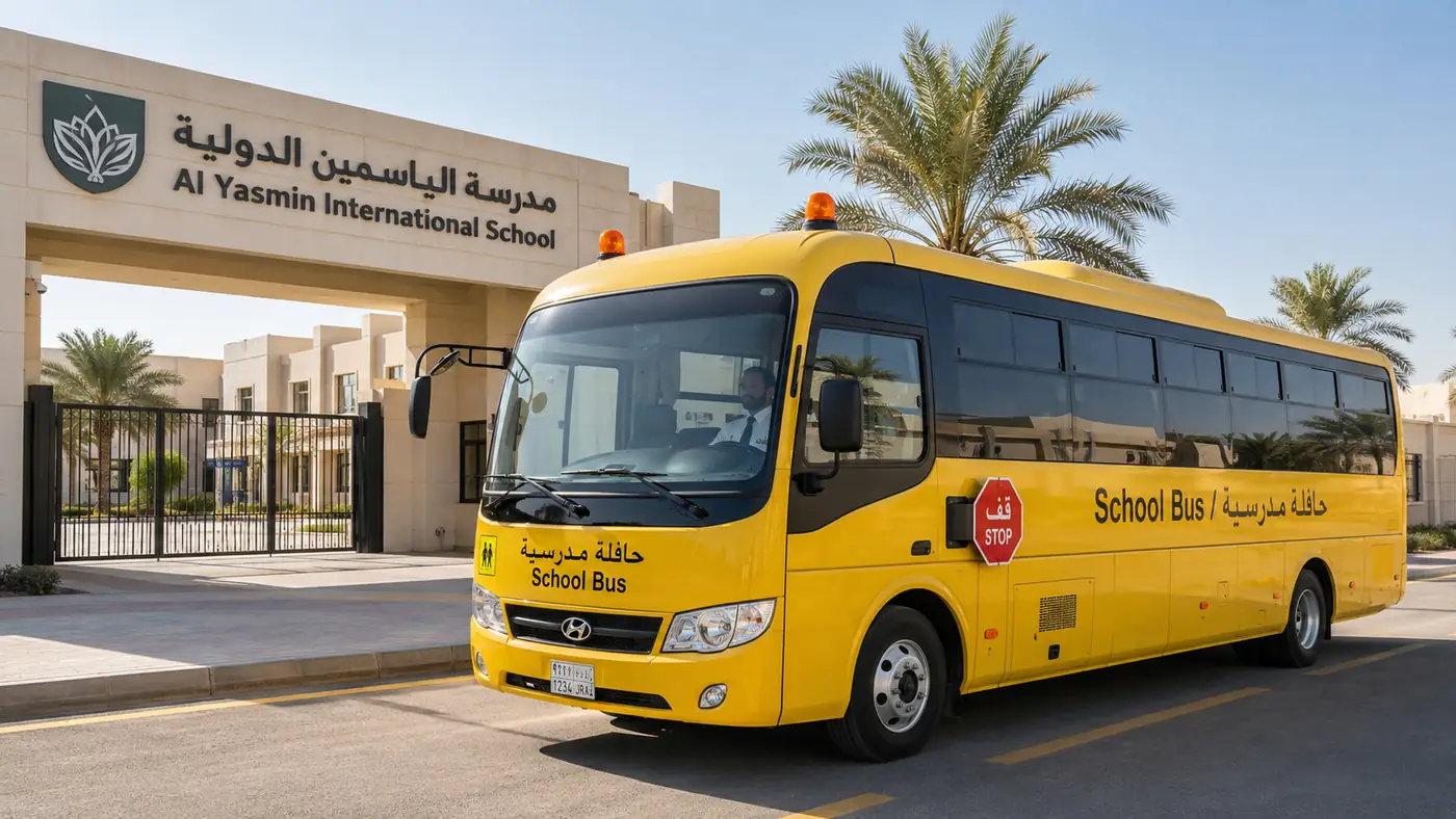 School Bus Rental Saudi Arabia education transport image supporting Student Transport Saudi Arabia route planning