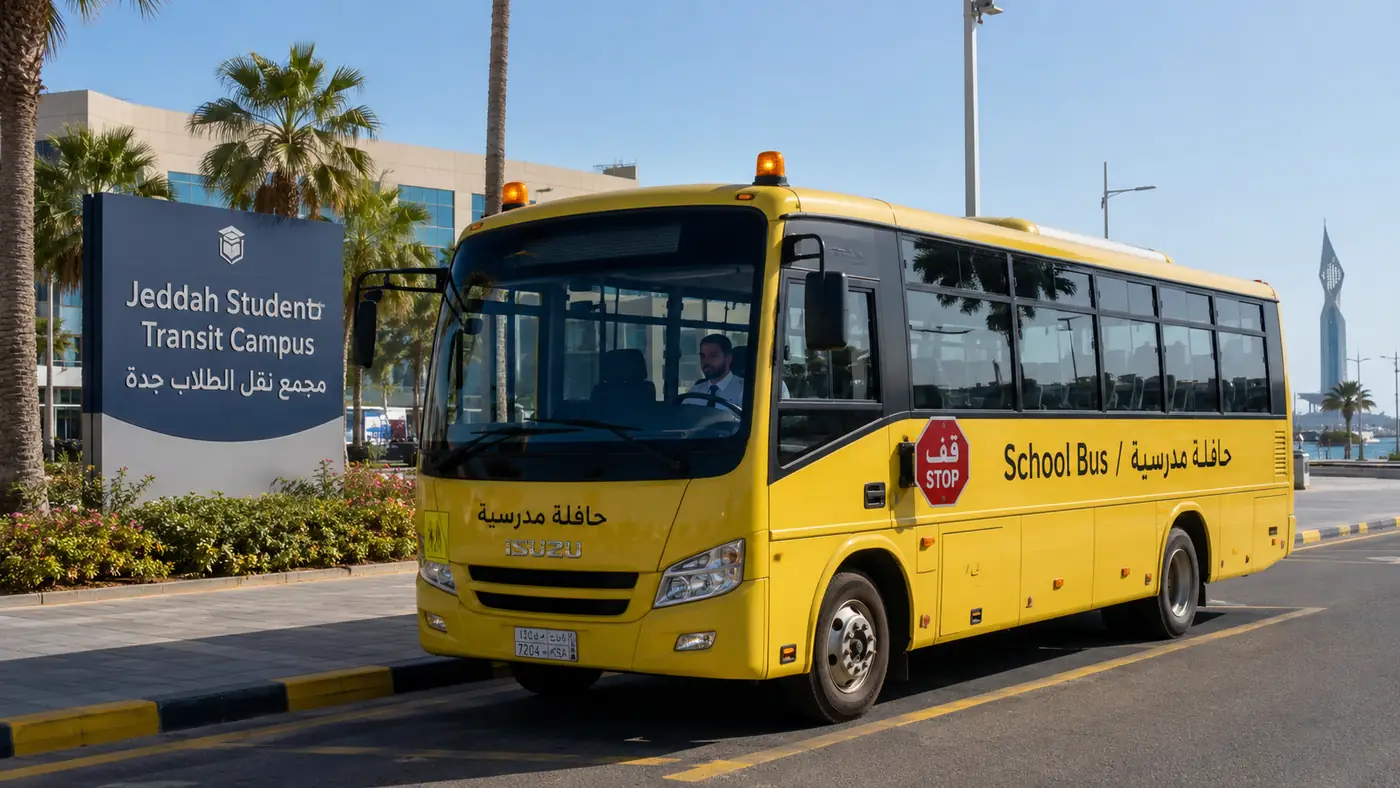 Student Transport Saudi Arabia route planning image for Saudi education transport