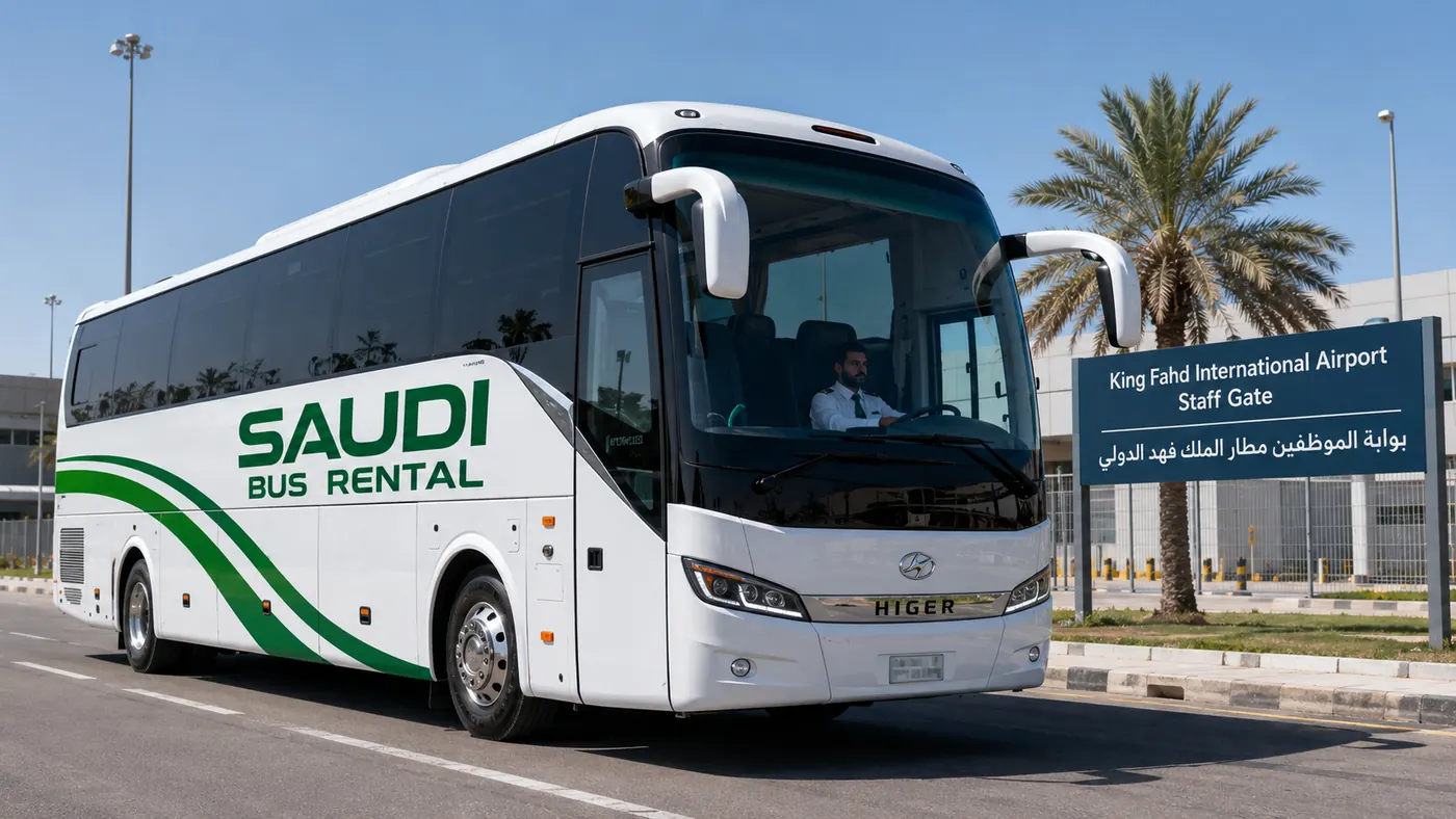 Airport Staff Transport Saudi Arabia image for Saudi Bus Rental