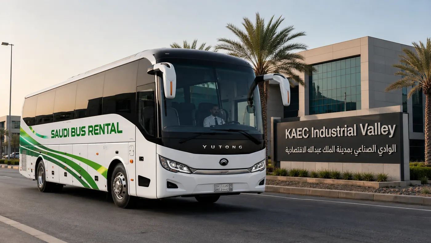 Factory Staff Transport Saudi Arabia image for Saudi Bus Rental