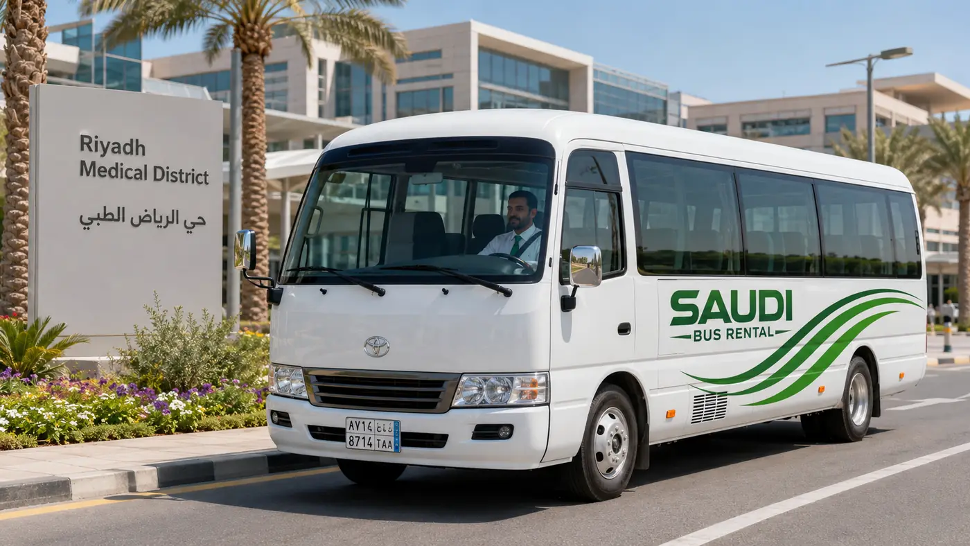 Hospital Staff Transport Saudi Arabia image for Saudi Bus Rental