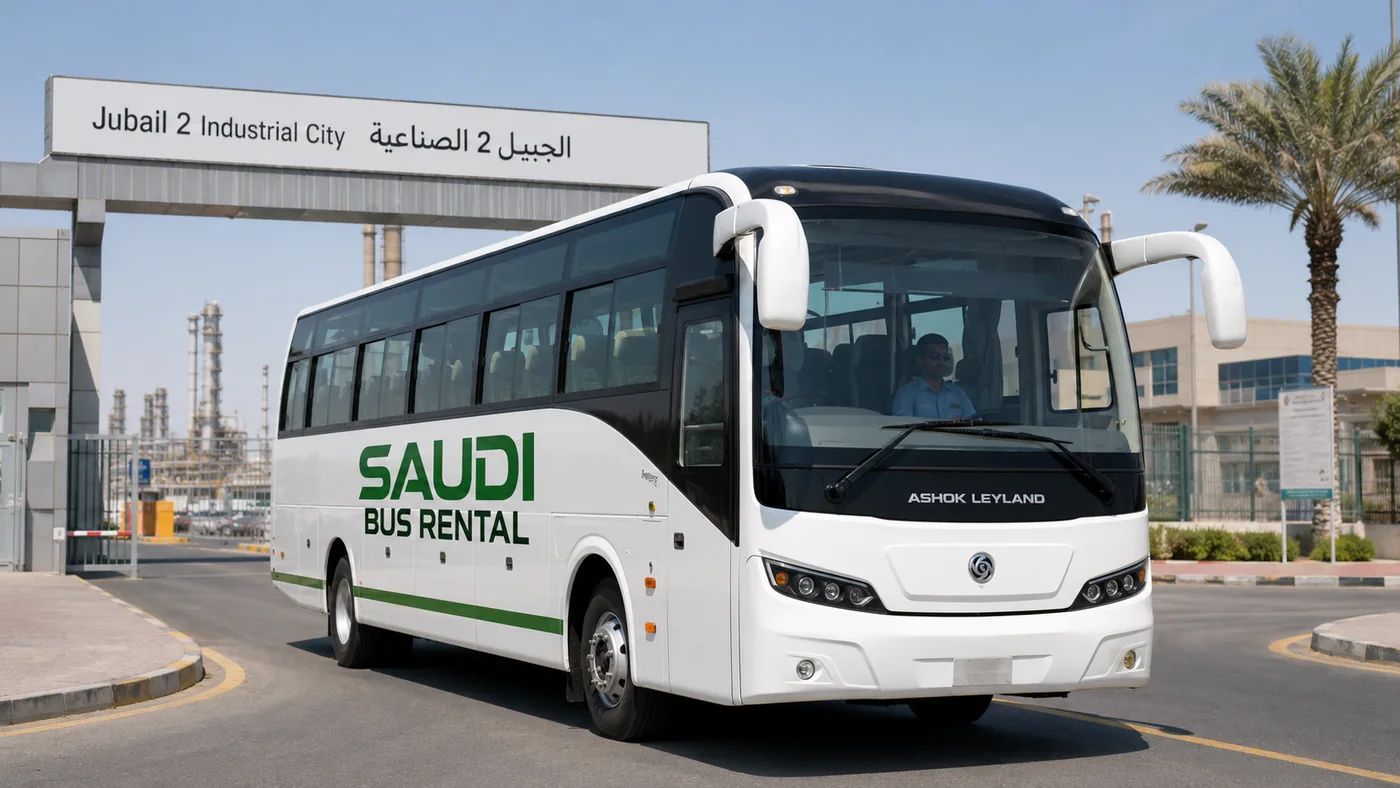 Warehouse Staff Transport Saudi Arabia image for Saudi Bus Rental