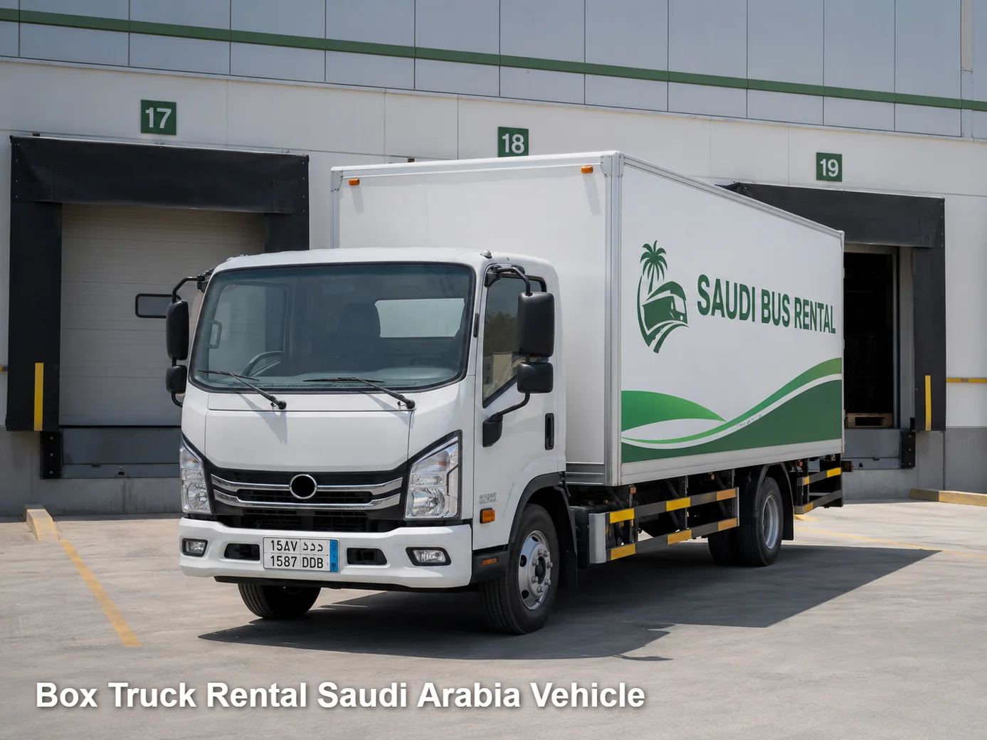 Box Truck Rental operating and site-access view in Saudi Arabia